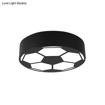 DecorBites™ Colorful Football Flushmount Children's LED Ceiling Light with Acrylic Shade