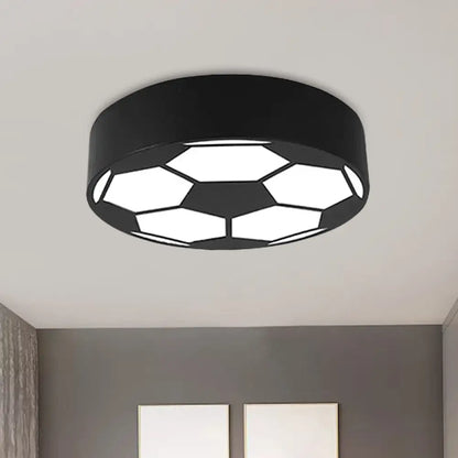 DecorBites™ Colorful Football Flushmount Children's LED Ceiling Light with Acrylic Shade