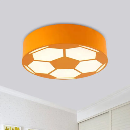 DecorBites™ Colorful Football Flushmount Children's LED Ceiling Light with Acrylic Shade