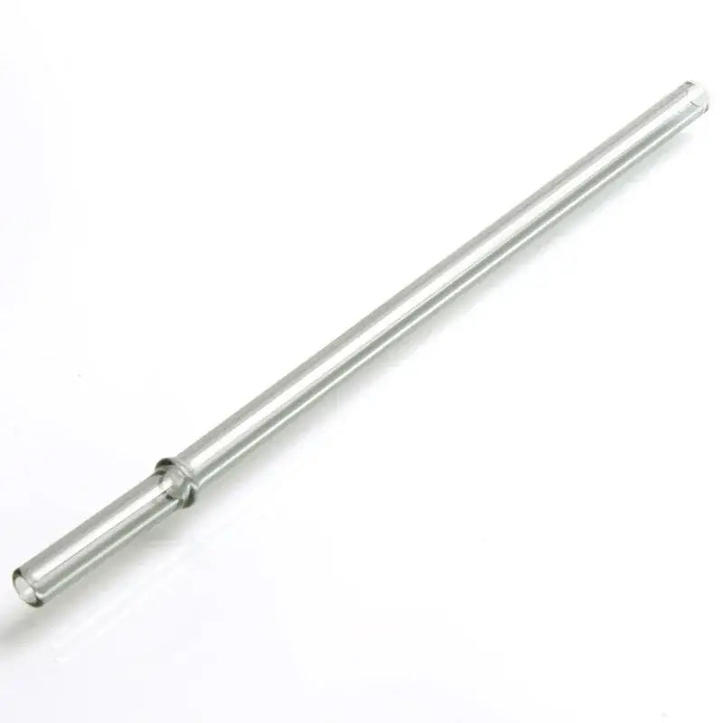 Clear glass bent straw with metallic silver connector from decorbites glass bent reusable kitchen straw set