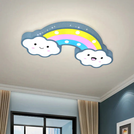 DecorBites™ DecorBites™ Colorful Hollow Iron Ceiling Lamp with LED Lights for Kids Room