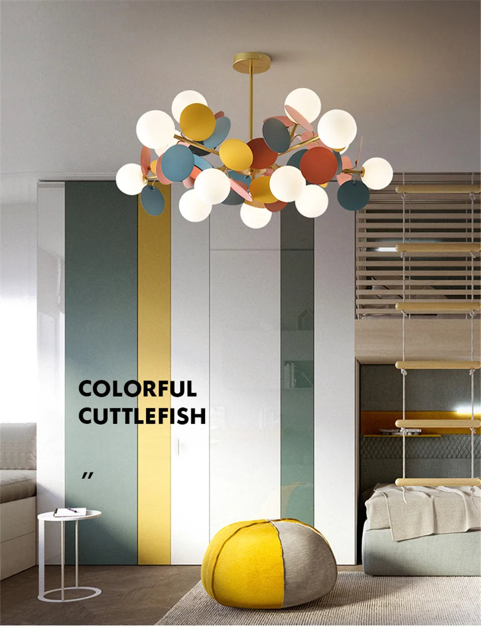 Colorful LED Branch Chandelier for Bedroom-Living Room - Chandelier