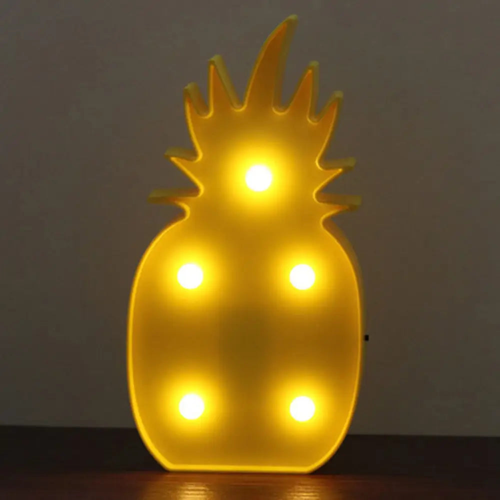 Colorful LED Fruit Shaped Table Lamp for Kids' Bedroom - Battery Operated Nightstand Light