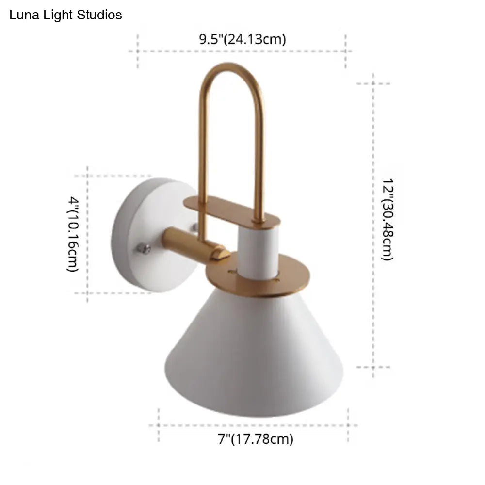 Colorful Macaroon Style Wall Mount Sconce Light for Hotel Bedrooms