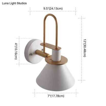 Colorful Macaroon Style Wall Mount Sconce Light for Hotel Bedrooms