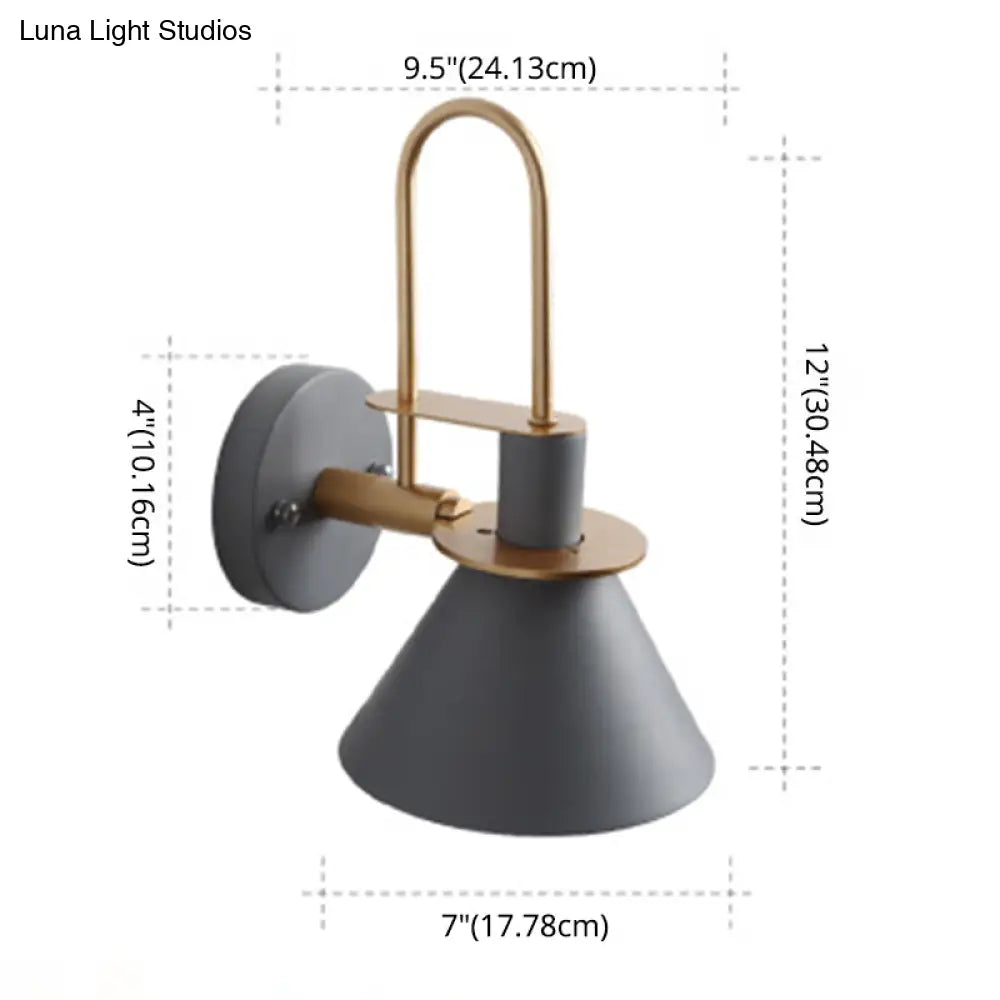 Colorful Macaroon Style Wall Mount Sconce Light for Hotel Bedrooms