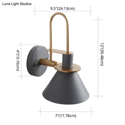 Colorful Macaroon Style Wall Mount Sconce Light for Hotel Bedrooms