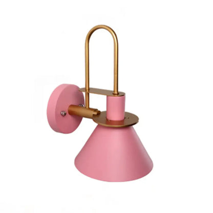 Colorful Macaroon Style Wall Mount Sconce Light for Hotel Bedrooms