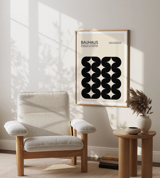 Colorful Mid Century Geometric Canvas Art - 52 / 50x70cm No Framed - Posters