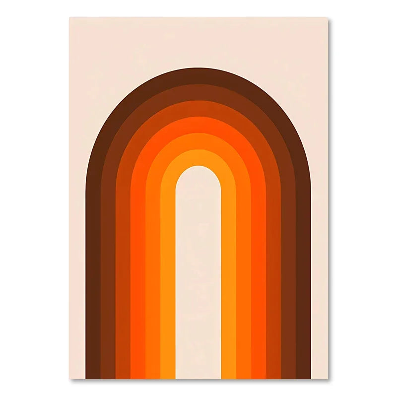 Colorful Retro Art Prints for Boho Living Room - Posters