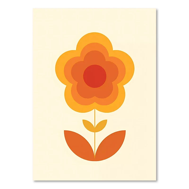 Colorful Retro Art Prints for Boho Living Room - Posters