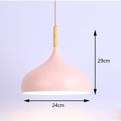 Colorful Retro Pendant Lights for Home Decor - Style B-Pink / 1pcs / White Light