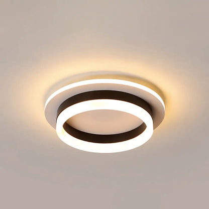 Lámpara de techo LED compacta de metal DecorBites™ con difusor acrílico - Diseño minimalista