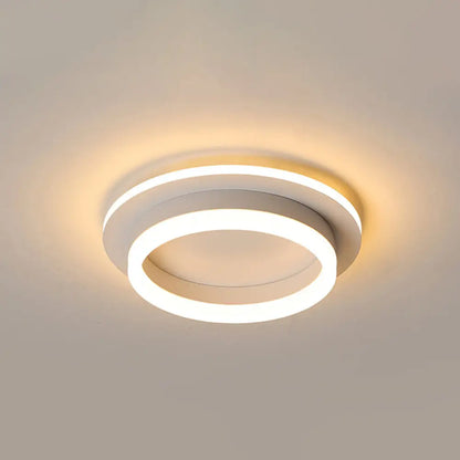Lámpara de techo LED compacta de metal DecorBites™ con difusor acrílico - Diseño minimalista