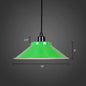 Conical Metal Hanging Light with Rolled Edge - 1-Light Ceiling Suspension Lamp for Loft Décor