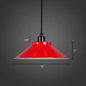 Conical Metal Hanging Light with Rolled Edge - 1-Light Ceiling Suspension Lamp for Loft Décor