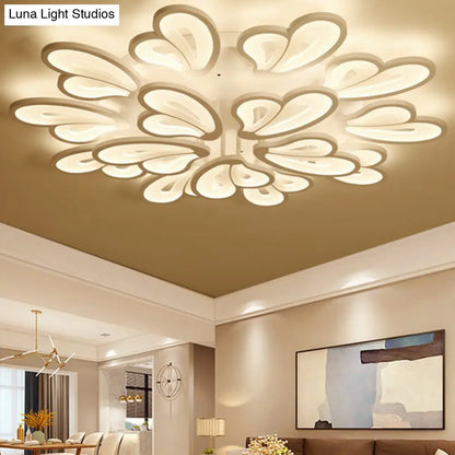 DecorBites™ DecorBites™ Contemporary Acrylic Butterfly Flush Mount LED Ceiling Light in White