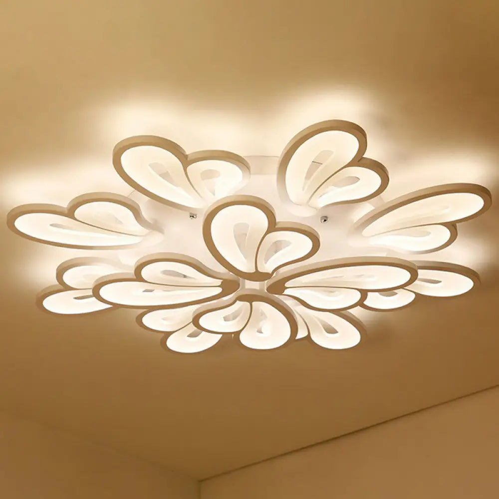DecorBites™ DecorBites™ Contemporary Acrylic Butterfly Flush Mount LED Ceiling Light in White