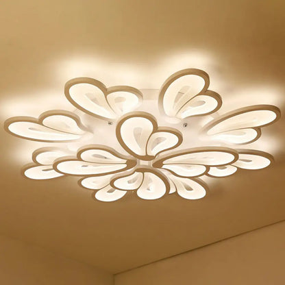 DecorBites™ DecorBites™ Contemporary Acrylic Butterfly Flush Mount LED Ceiling Light in White