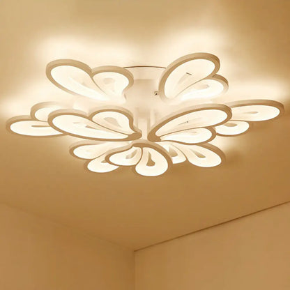 DecorBites™ DecorBites™ Contemporary Acrylic Butterfly Flush Mount LED Ceiling Light in White