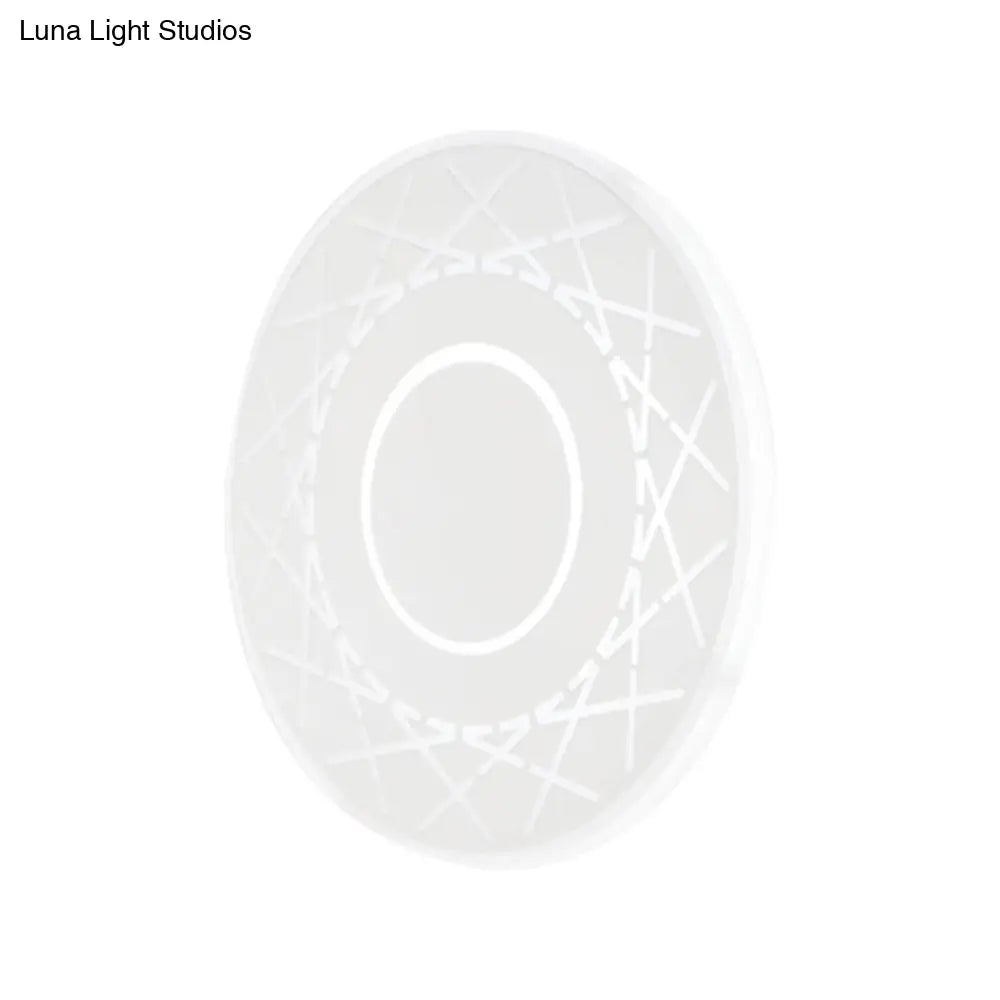 Aplique de pared contemporáneo DecorBites™ de acrílico: Aplique LED blanco y negro para sala de estar - Luz cálida/blanca