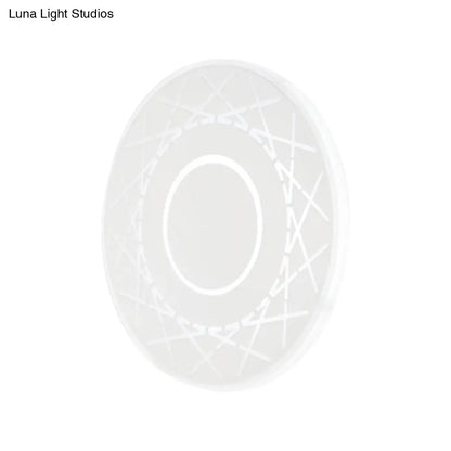 Aplique de pared contemporáneo DecorBites™ de acrílico: Aplique LED blanco y negro para sala de estar - Luz cálida/blanca