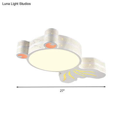 Lámpara de techo contemporánea DecorBites™ con forma de pez para jardín de infancia, de acrílico.