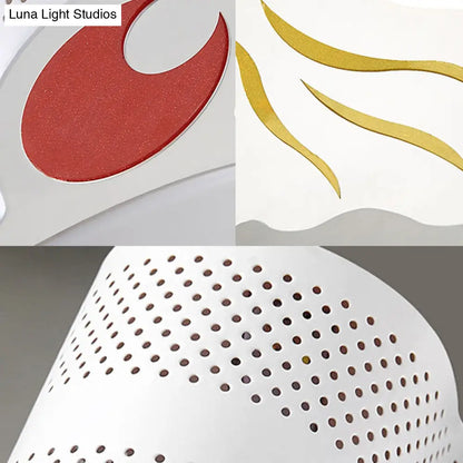 Lámpara de techo contemporánea DecorBites™ con forma de pez para jardín de infancia, de acrílico.