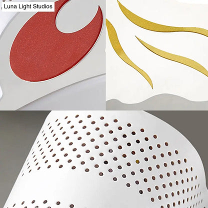 Lámpara de techo contemporánea DecorBites™ con forma de pez para jardín de infancia, de acrílico.