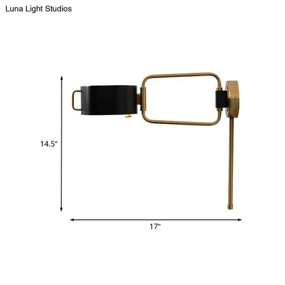 Aplique de pared cilíndrico LED contemporáneo DecorBites™ de acrílico en acabado negro para iluminación de dormitorio