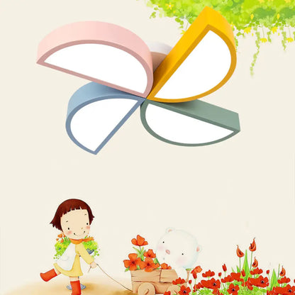 Lámpara de techo LED contemporánea DecorBites™ de acrílico blanco para dormitorio infantil