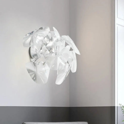 Aplique de pared DecorBites™ contemporáneo de acrílico con un solo cabezal para restaurantes - Transparente