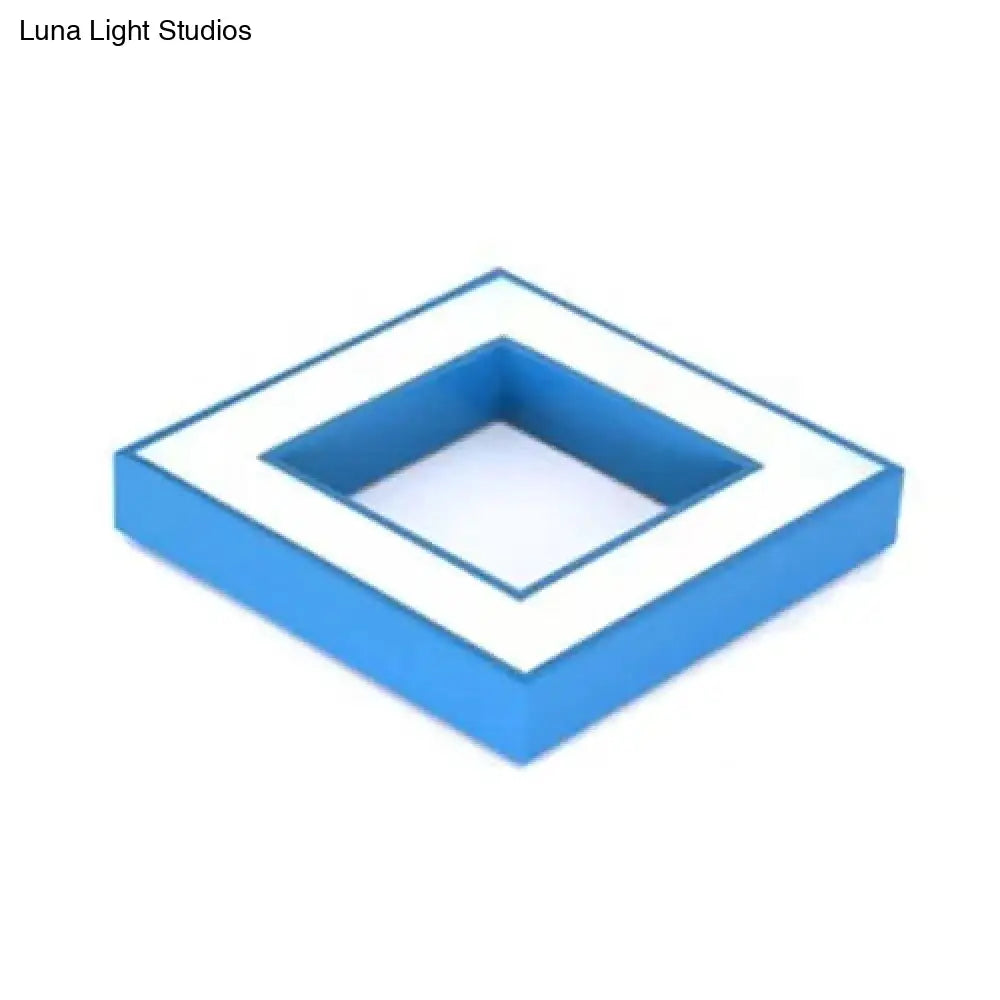 Lámpara de techo cuadrada contemporánea DecorBites™ de acrílico para dormitorio infantil