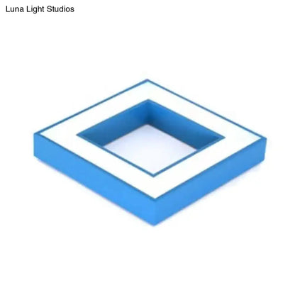 Lámpara de techo cuadrada contemporánea DecorBites™ de acrílico para dormitorio infantil