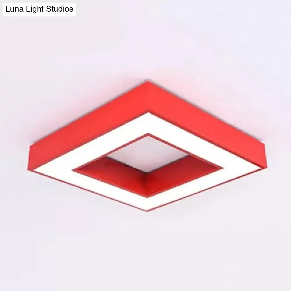 Lámpara de techo cuadrada contemporánea DecorBites™ de acrílico para dormitorio infantil