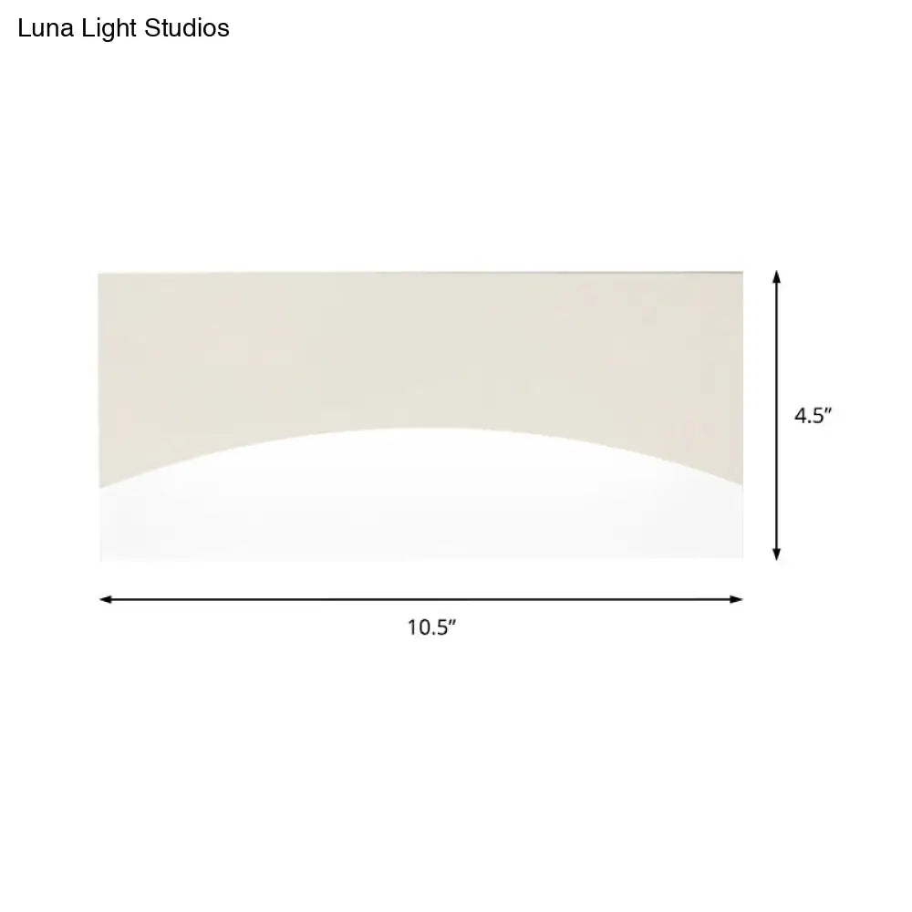 Aplique de pared contemporáneo DecorBites™ de acrílico – Aplique rectangular de mesilla de noche en blanco/dorado, luz blanca cálida