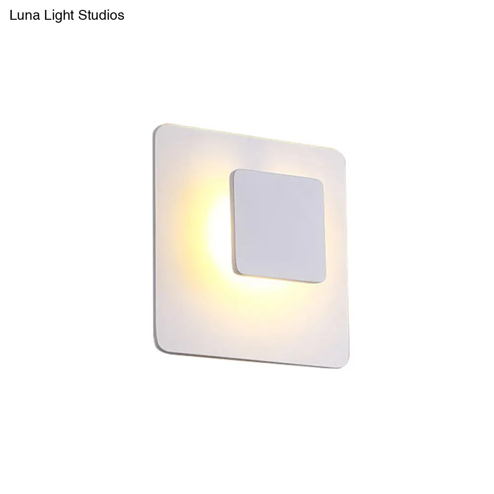DecorBites™ DecorBites™ Contemporary Aluminum LED Wall Mounted Lamp in White/Warm Lighting