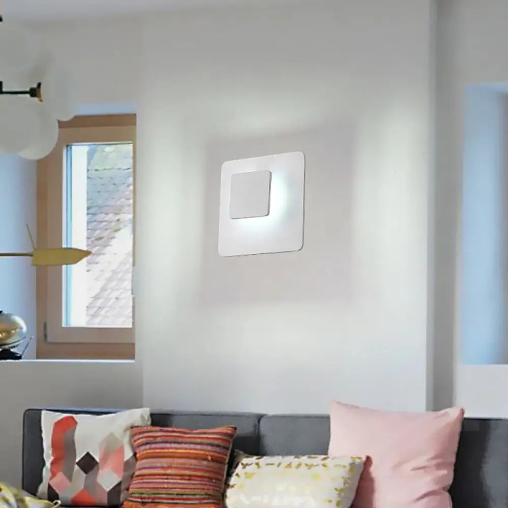 DecorBites™ DecorBites™ Contemporary Aluminum LED Wall Mounted Lamp in White/Warm Lighting