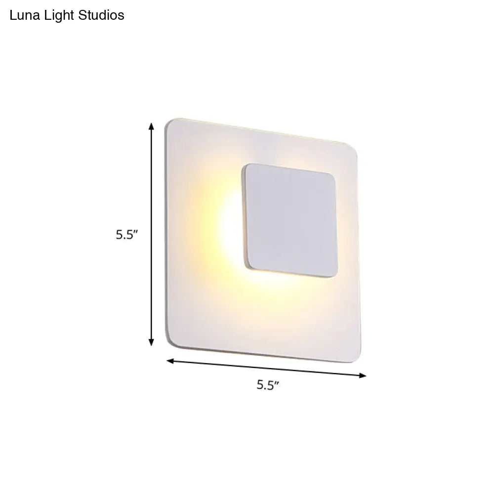 DecorBites™ DecorBites™ Contemporary Aluminum LED Wall Mounted Lamp in White/Warm Lighting