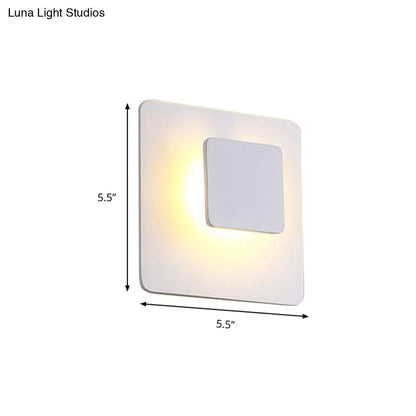 DecorBites™ DecorBites™ Contemporary Aluminum LED Wall Mounted Lamp in White/Warm Lighting