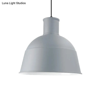 Contemporary Aluminum Pendant Light with Bowl Shade - Ideal for Meeting Rooms