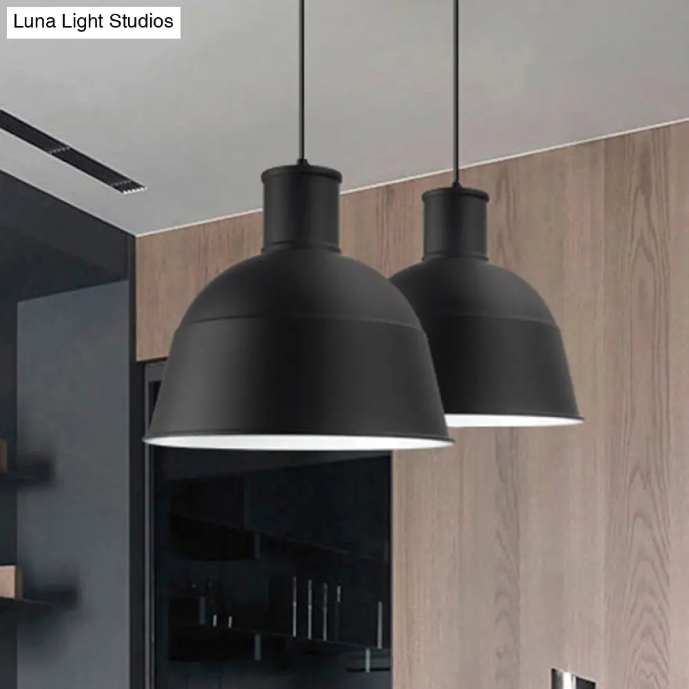 Contemporary Aluminum Pendant Light with Bowl Shade - Ideal for Meeting Rooms