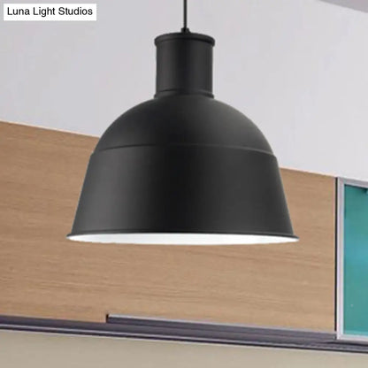 Contemporary Aluminum Pendant Light with Bowl Shade - Ideal for Meeting Rooms