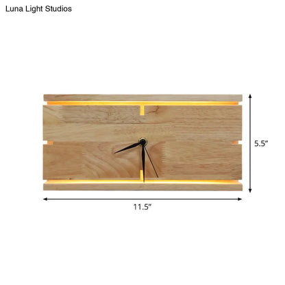 Aplique de pared contemporáneo DecorBites™ color beige con LED acrílico - Montaje empotrado, diseño rectangular/redondo para salón.