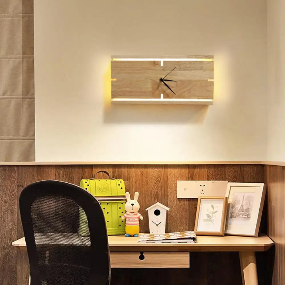 Aplique de pared contemporáneo DecorBites™ color beige con LED acrílico - Montaje empotrado, diseño rectangular/redondo para salón.