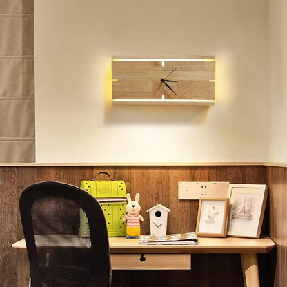 Aplique de pared contemporáneo DecorBites™ color beige con LED acrílico - Montaje empotrado, diseño rectangular/redondo para salón.