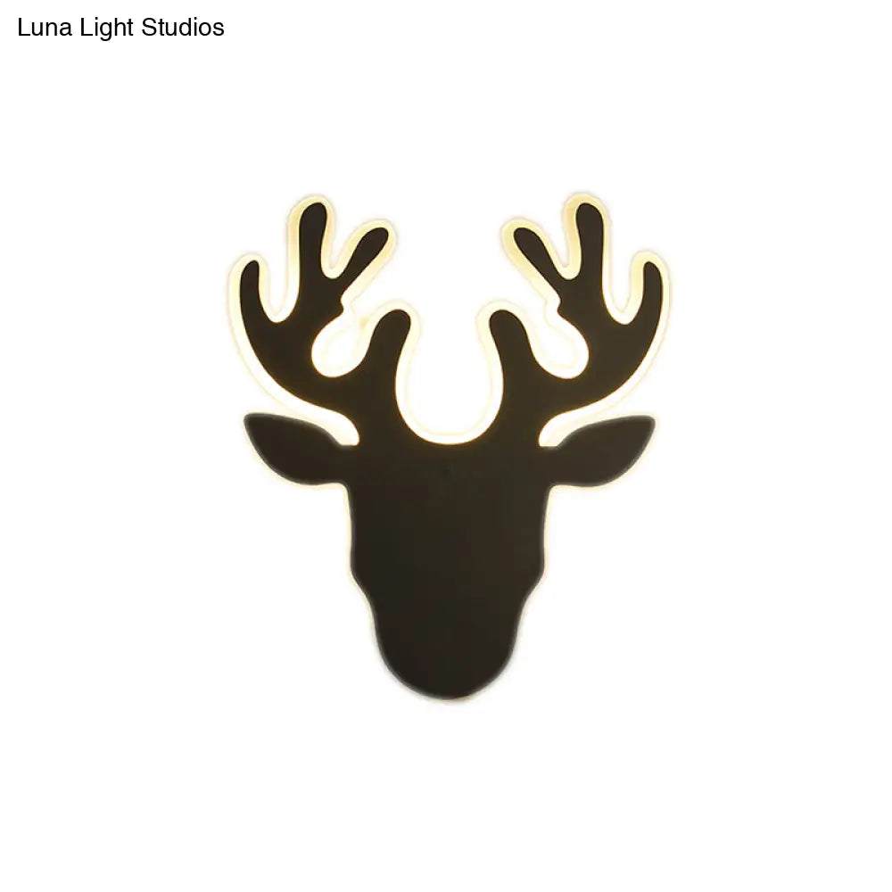 DecorBites™ DecorBites™ Contemporary Black and White Antler LED Sconce