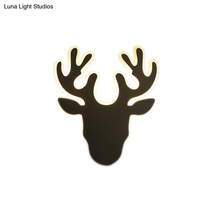 DecorBites™ DecorBites™ Contemporary Black and White Antler LED Sconce