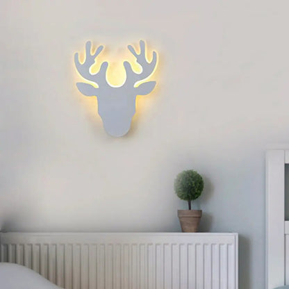 DecorBites™ DecorBites™ Contemporary Black and White Antler LED Sconce