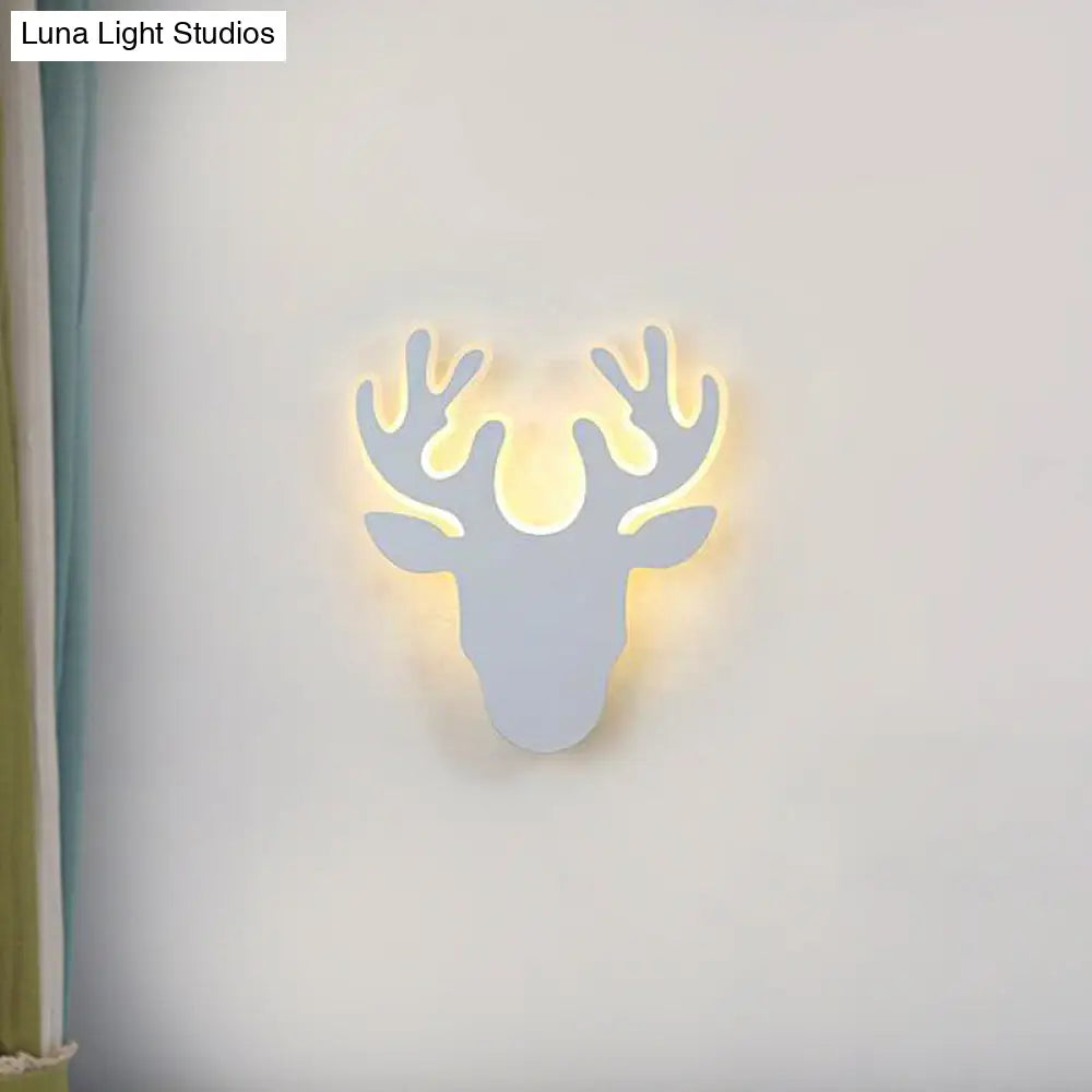 DecorBites™ DecorBites™ Contemporary Black and White Antler LED Sconce